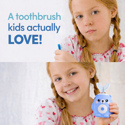Kids Toothbrush They Actually Love | BearBasics Sonic Brush