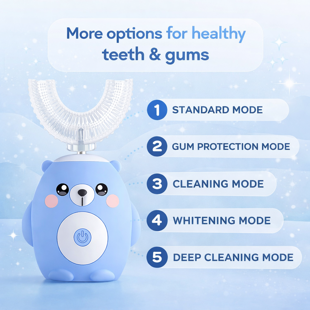 Kids Toothbrush They Actually Love | BearBasics Sonic Brush